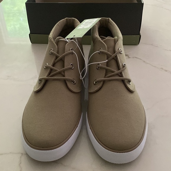 Goodfellow canvas shoes hightops beige size 10 men’s new with tags - Picture 2 of 7